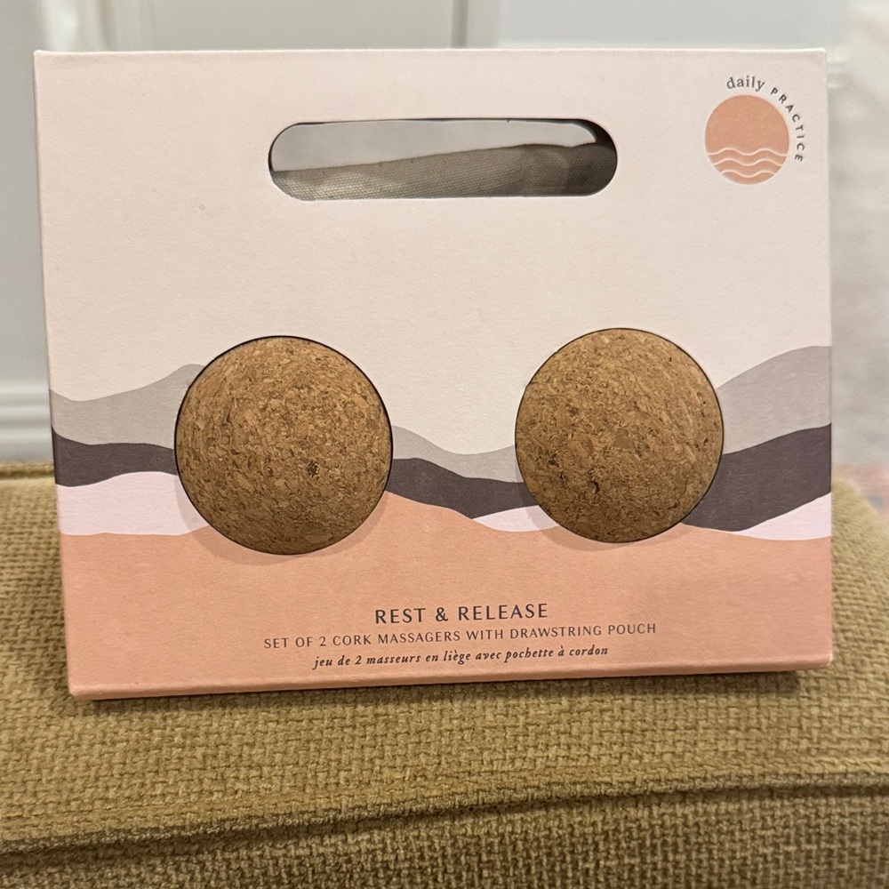 Daily Practice Cork Massagers Set - Natural Brown